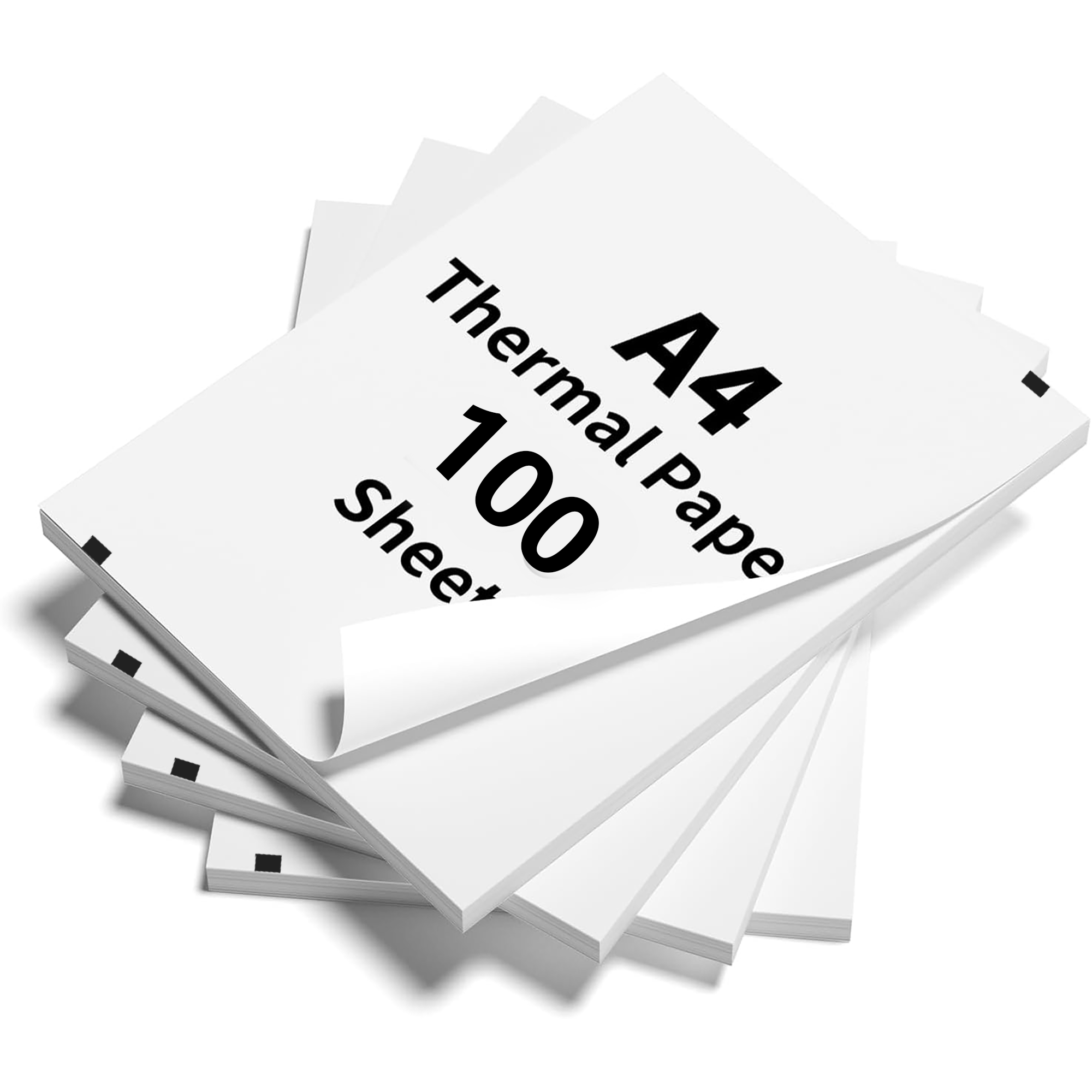 100 Blatt A4-Thermopapier, Druckpapier, 210 x 30 mm, geeignet für A4-Wireless-Bluetooth-Thermodrucker, Faxmaschinenpapier