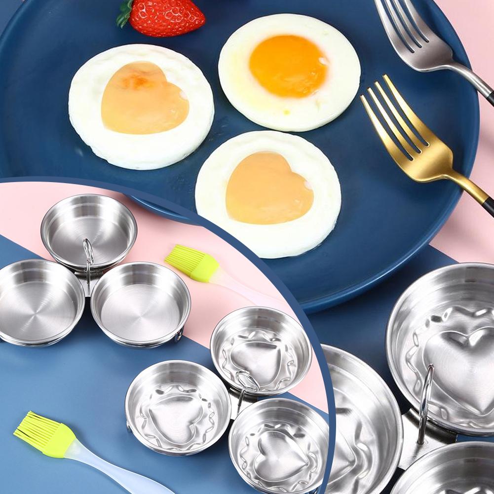 1 Pak wajan telur Stainless Steel, alat masak telur Stainless Steel, alat masak telur sempurna, pembuat telur rebus U7Z1