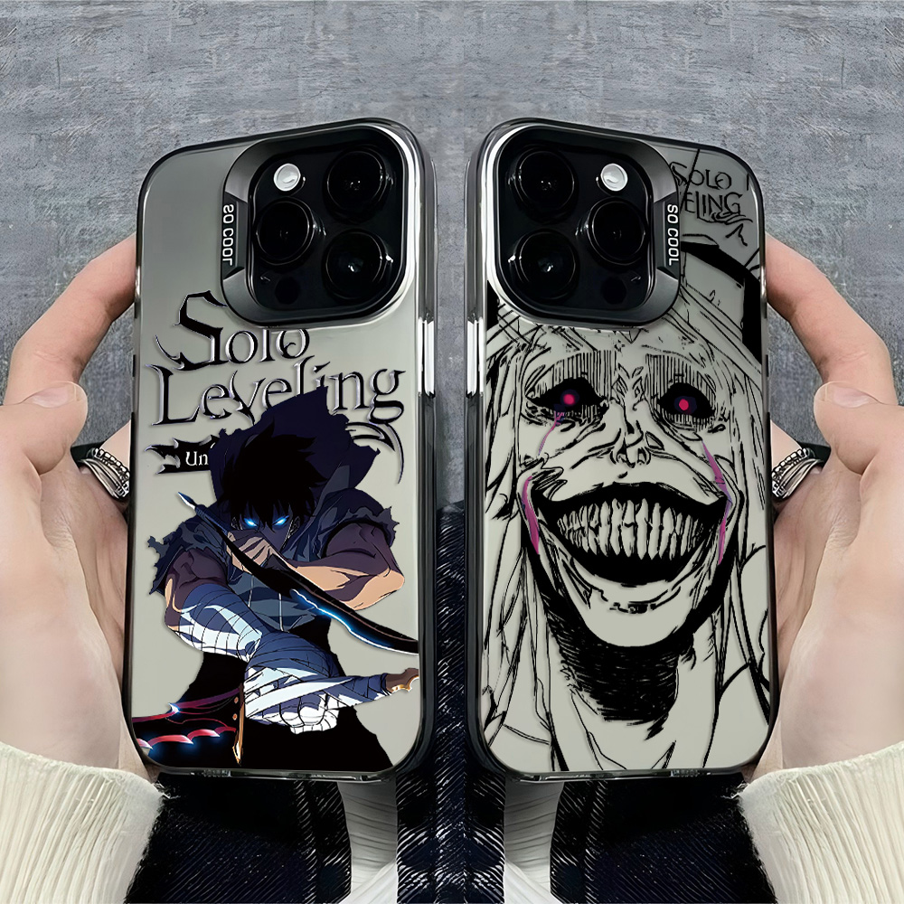 Anime S-Solo L-Nivellering Telefoonhoesje voor Xiaomi Mi 14T 14 13 12 12T 11 Lite Poco X7 X6 F6 F5 X5 F4 F3 X3 GT Pro 4G 5G achterkant