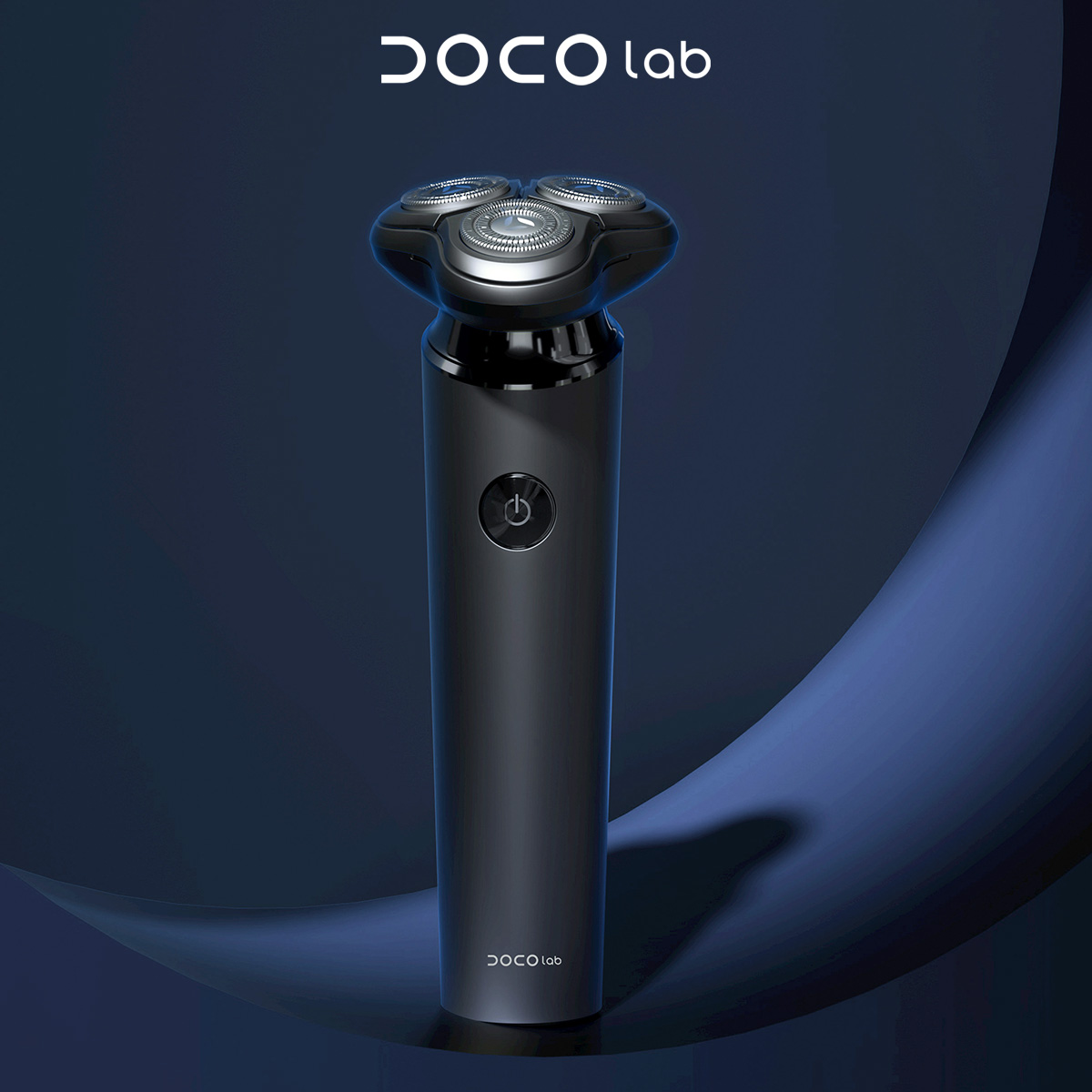 DOCOLAB Electrical Rotary Shaver for Men 3D Floating Blade Washable Type-C USB Rechargeable Shaving Beard Machine