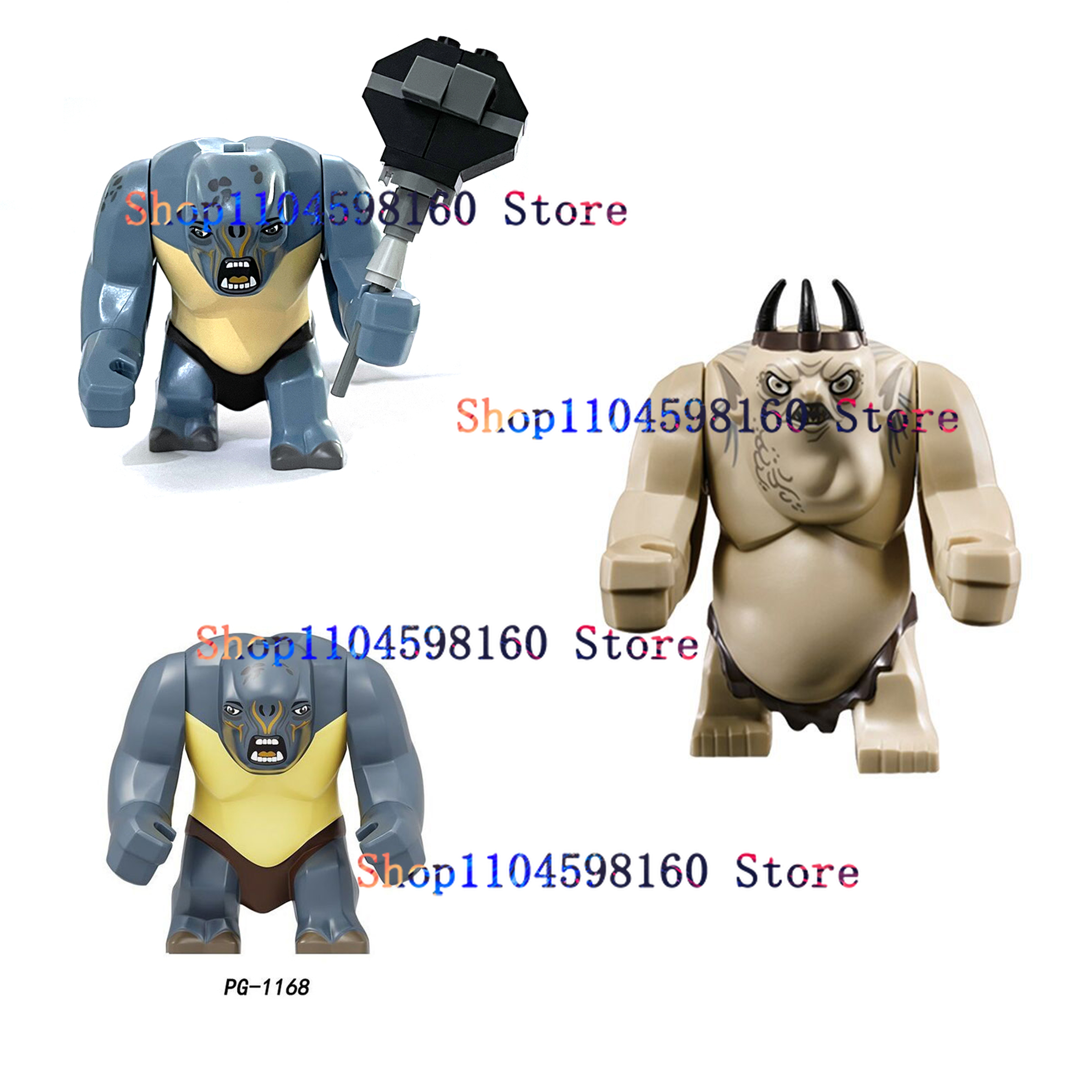 PG1168 MG1016 Anime Filme Herr Spielzeug Ogre Sumpf Monster Goblin König Riesen Ziegel Bausteine Hobbies Ringe für Kinder Geschenke