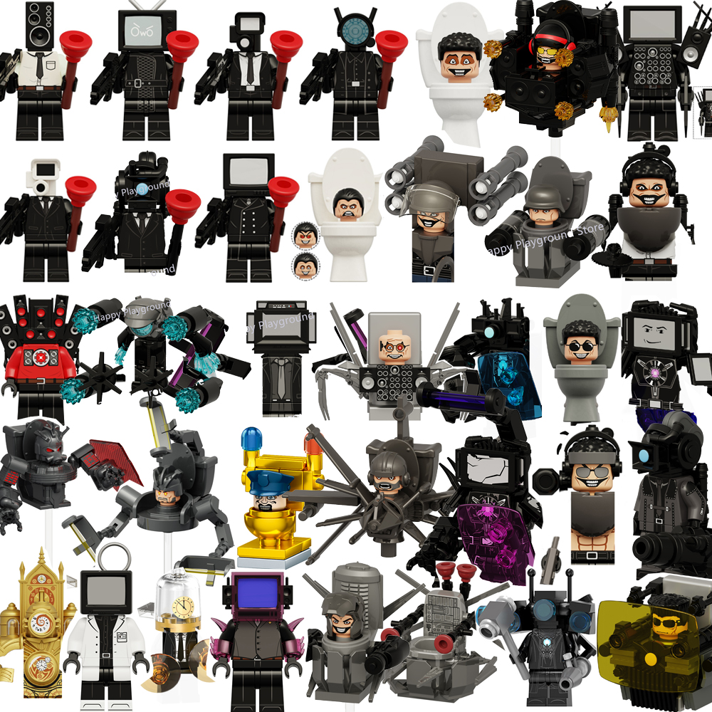 ใหม่ Mini Skibidi ห้องน้ํา Man อะนิเมะบล็อกของเล่น TvMan Plus Titan Cameraman Speakerman อิฐของเล่นเด็กของขวัญวันเกิด