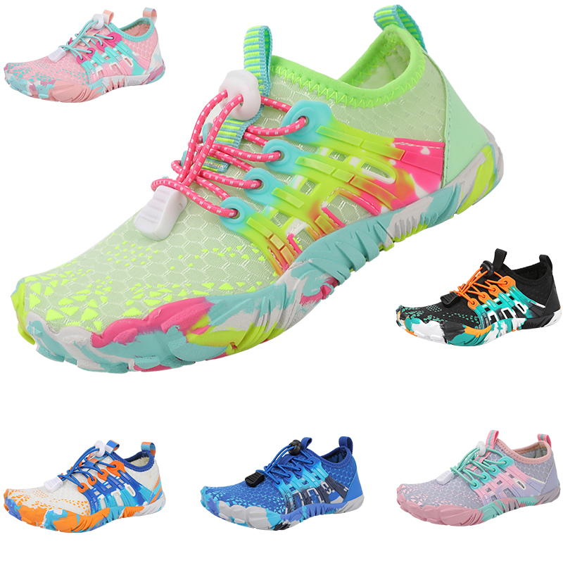 Nouveau KID étudiants pieds nus chaussures de natation de plage à séchage rapide chaussures d'eau chaussures de course de Fitness en salle chaussures d'eau d'été 26-38 #
