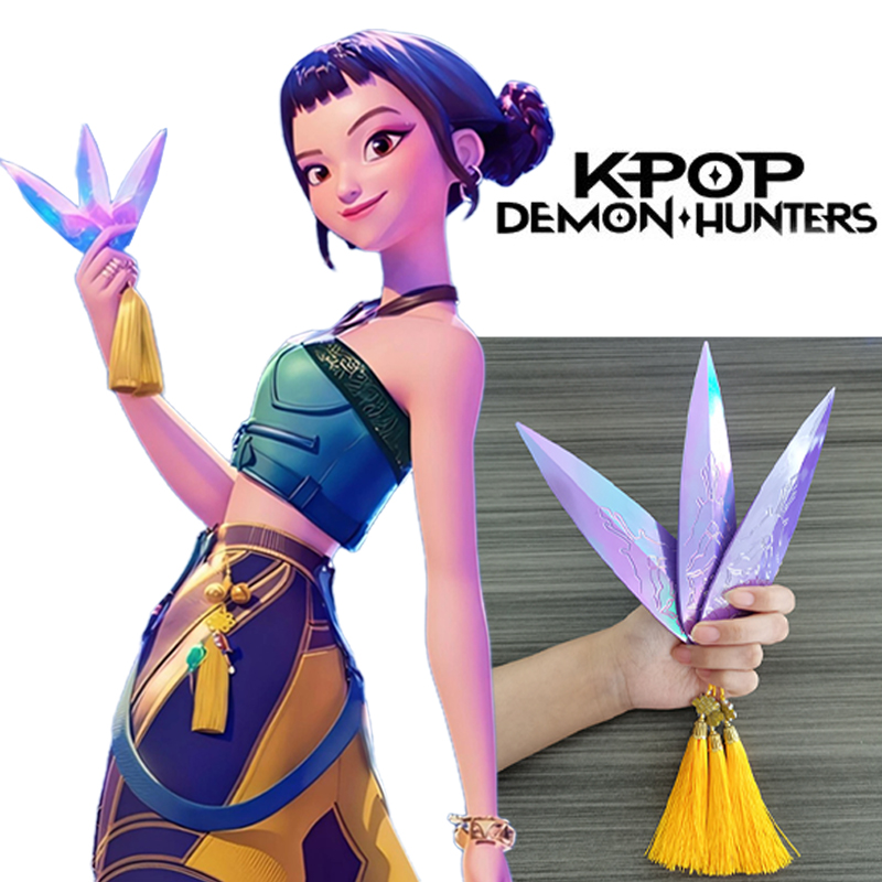 ゾーイ Kpop アニメ デーモンハンターズ コスプレ ダート武器 ロールプレイ小道具 ガールズグループ アイドル ハロウィン カーニバル パーティーアクセサリー ギフト