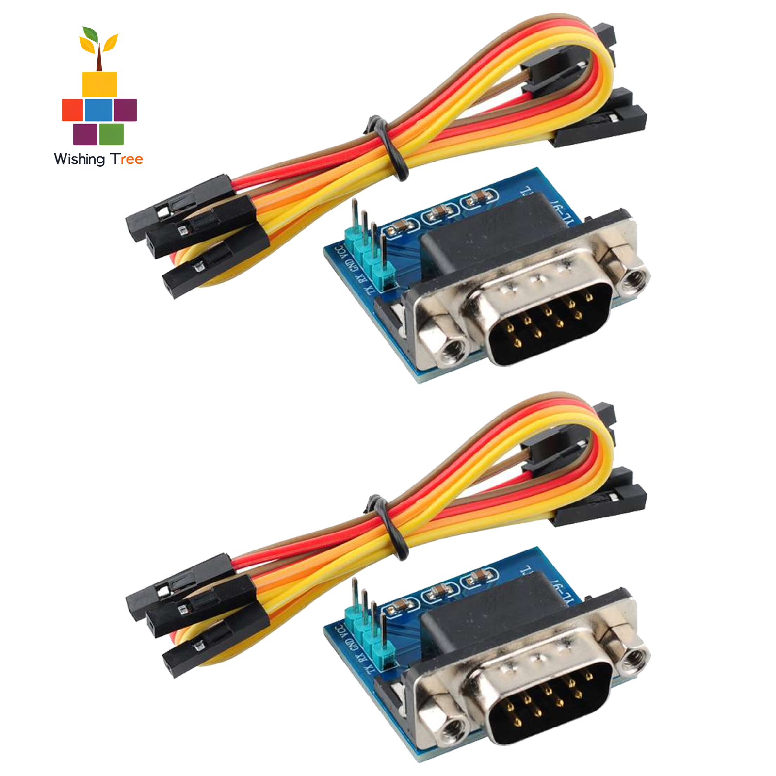 MAX3232 RS232 naar TTL Seriële Converter Module DB9 Mannelijke Connector voor Arduino/STM32 Programmering