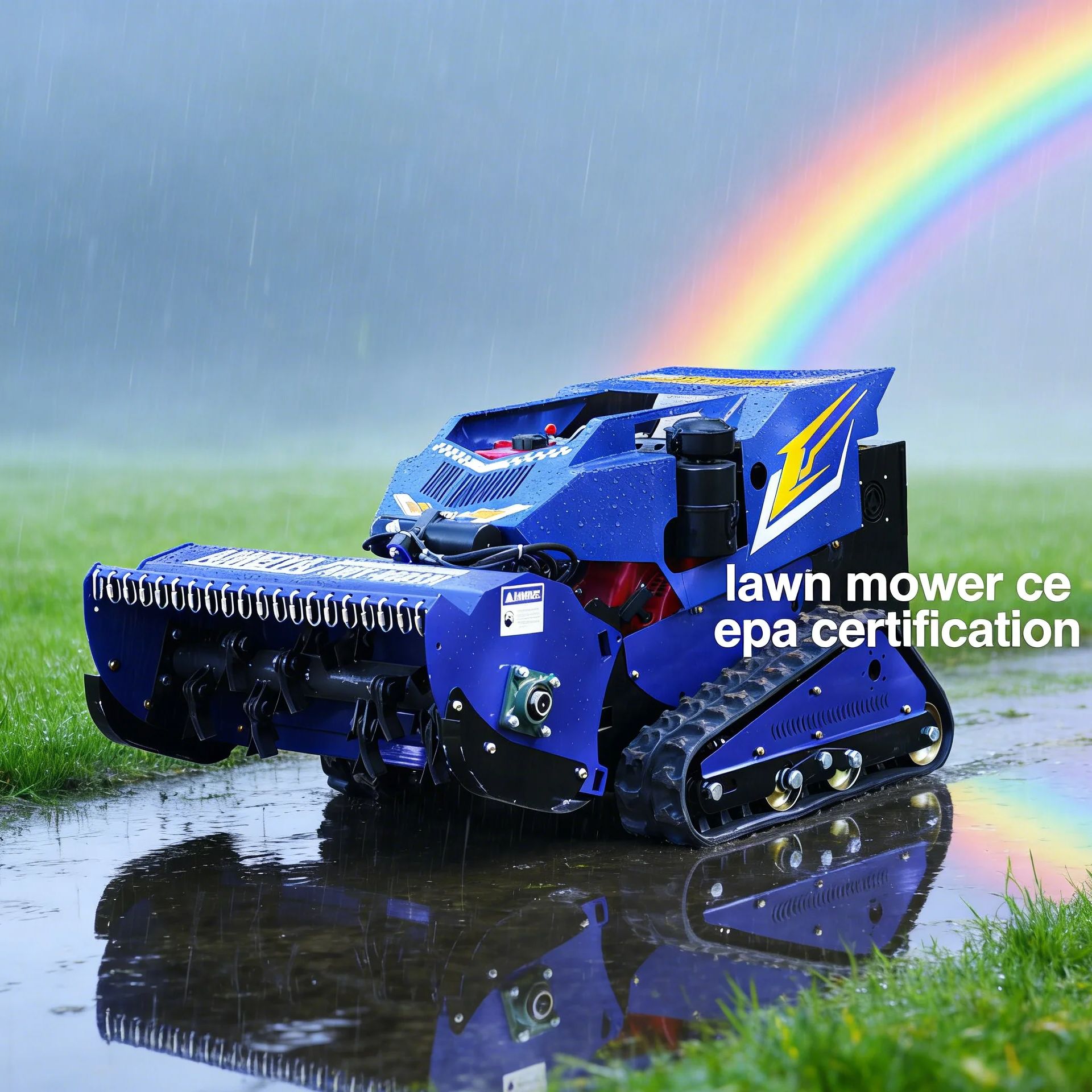 Customized Factory Price Smart 800mm-1000mm Engine Flail Mower Crawler Flail Remote Lawn Mowers With CE Certificate