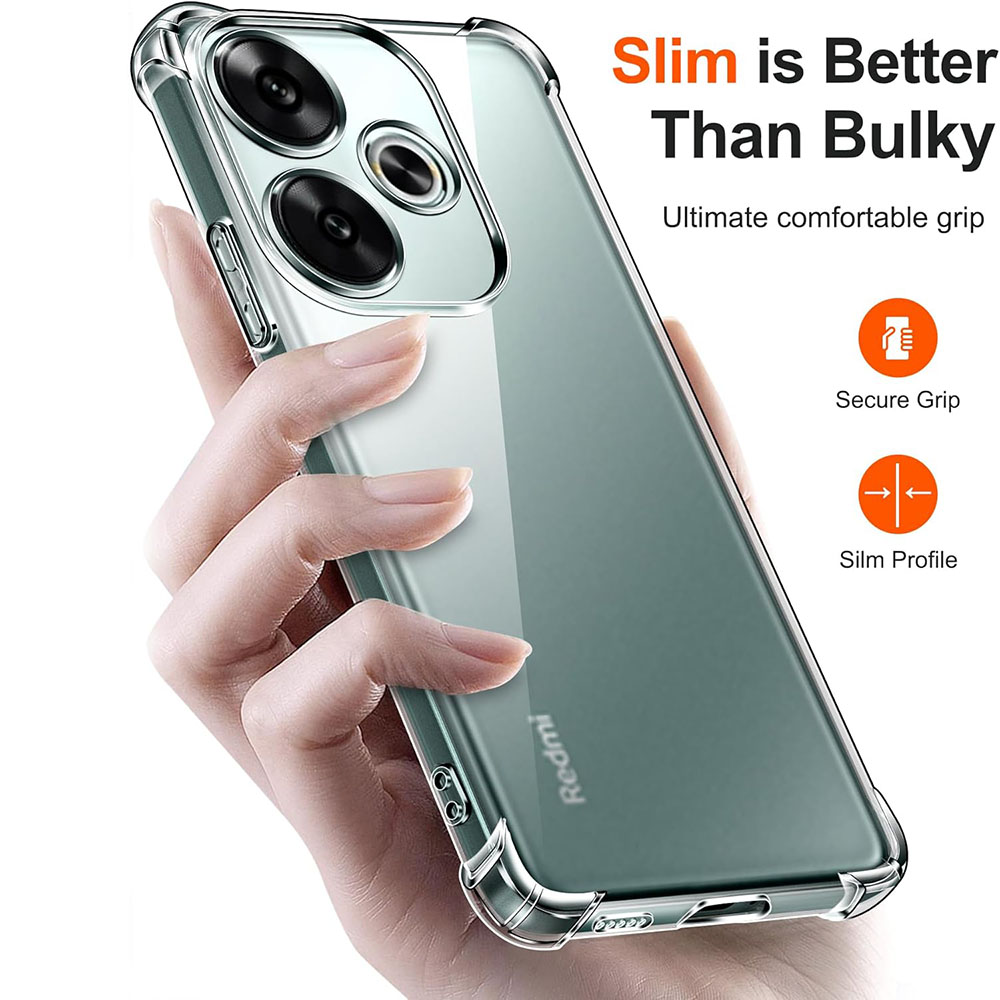Schokbestendig hoesje voor Xiaomi Poco F6 F5 F4 F3 X6 X5 X4 X3 GT M6 M4 M3 Pro 4G 5G Siliconen Soft Clear Ultra Thin Clear Back Cover