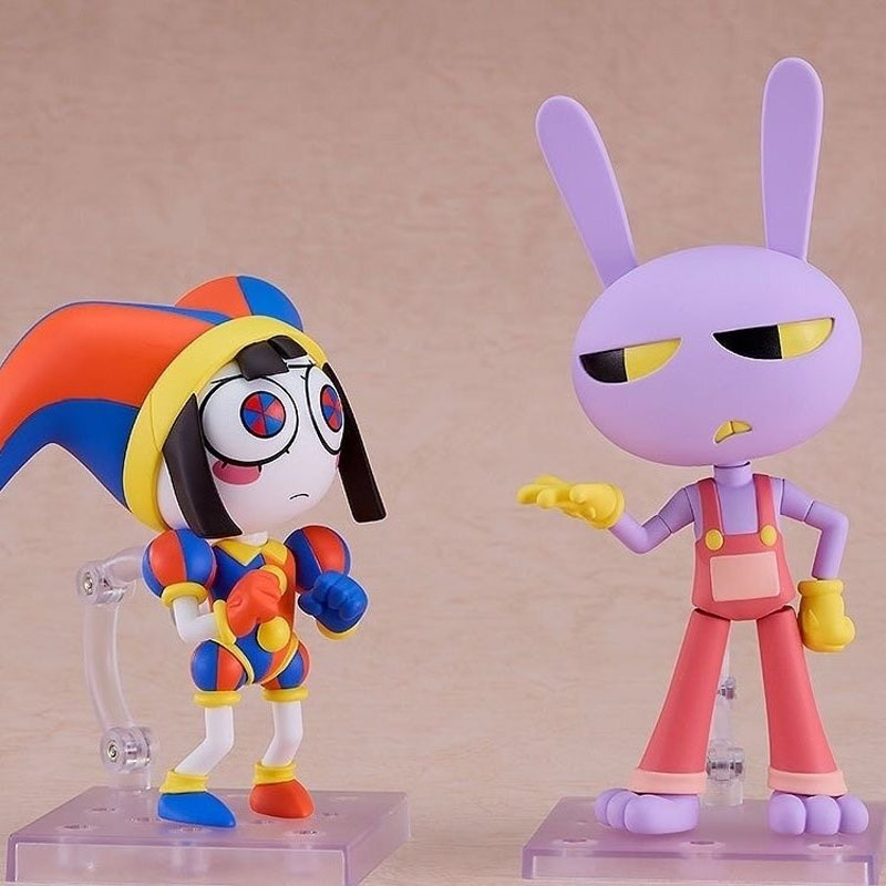 The Amazing Digital Circus Nendoroid 2771/2583 Pomni Jax Pvc Action Figure Model Anime Patung Mainan Boneka Lucu Hadiah Ornamen Dekorasi