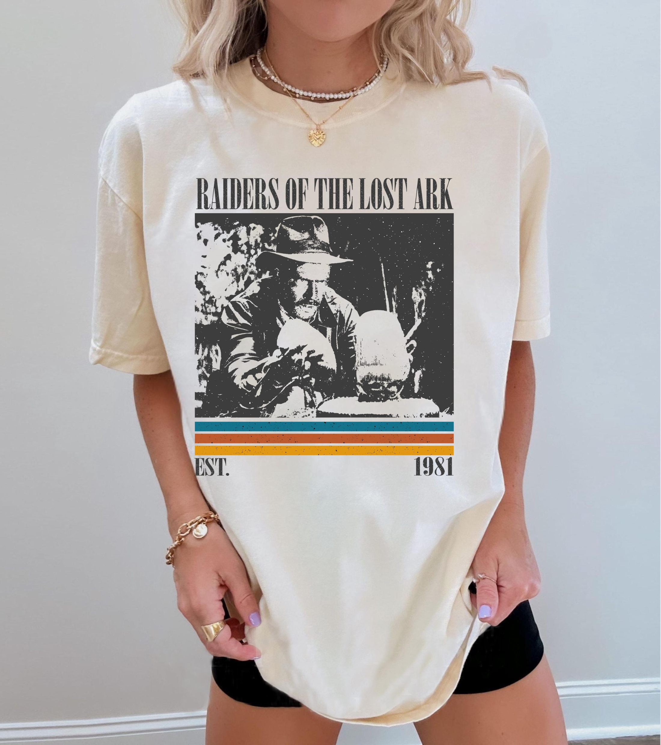 T-shirt di Indiana Jones - T-shirt retrò con stampa del film - Regalo per fan, uomo e donna