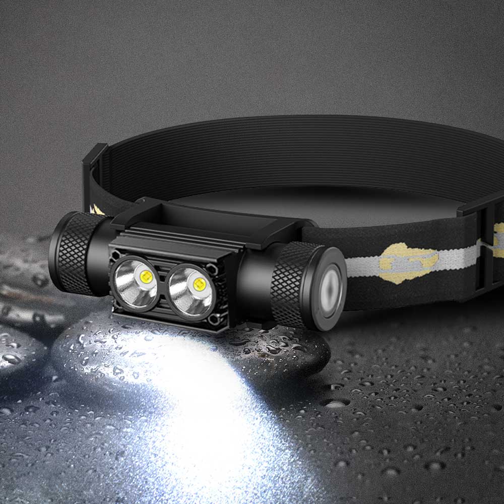 Mini faro LED con atenuación de alta potencia, 1000LM, tipo C, USB 18650, recargable, para acampar, cazar, al aire libre