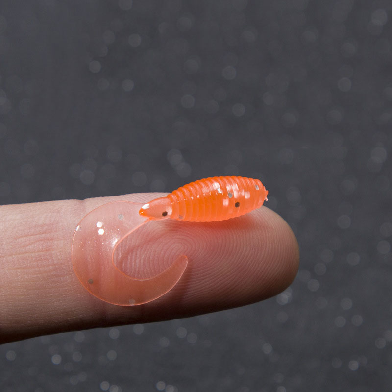 10 pièces rouleau queue souple leurres Silicone appât 30mm 0.4g marchandises pour la pêche en mer Swimbait Wobblers matériel artificiel appât souple