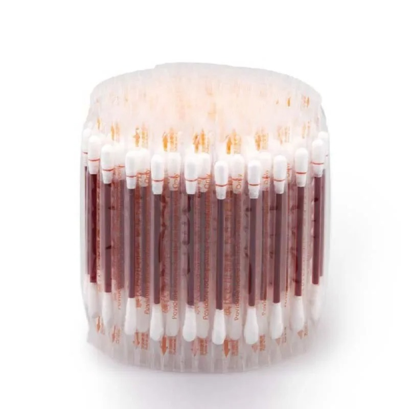 30Pcs/Lot Medical Disposable Disinfectant Swabs, Alcohol & Iodine Cotton Sticks for Emergency First Aid