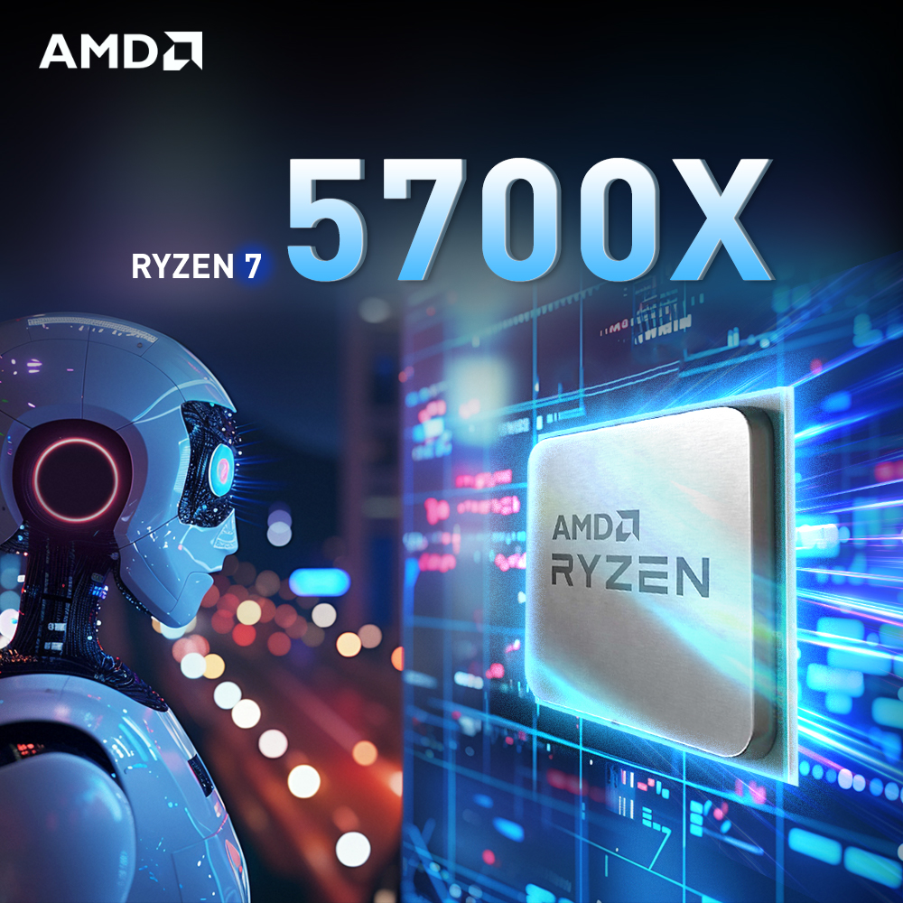 【Brand+】AMD Ryzen 7 5700X New R7 5700X 3.4 GHz Eight-Core 16-Thread CPU 7NM L3=32M 100-000000926 Socket AM4 but without cooler