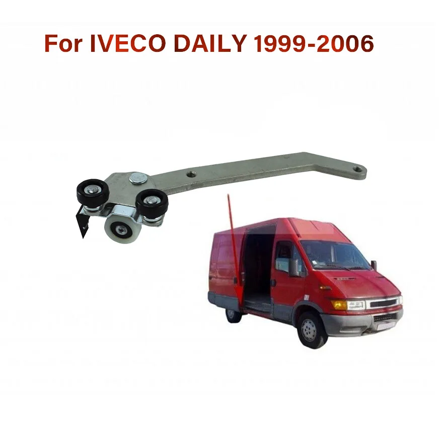 Zawiasy drzwi przesuwnych do IVECO DAILY 1999-2006 Koła pasowe prowadzące szyny 500329841