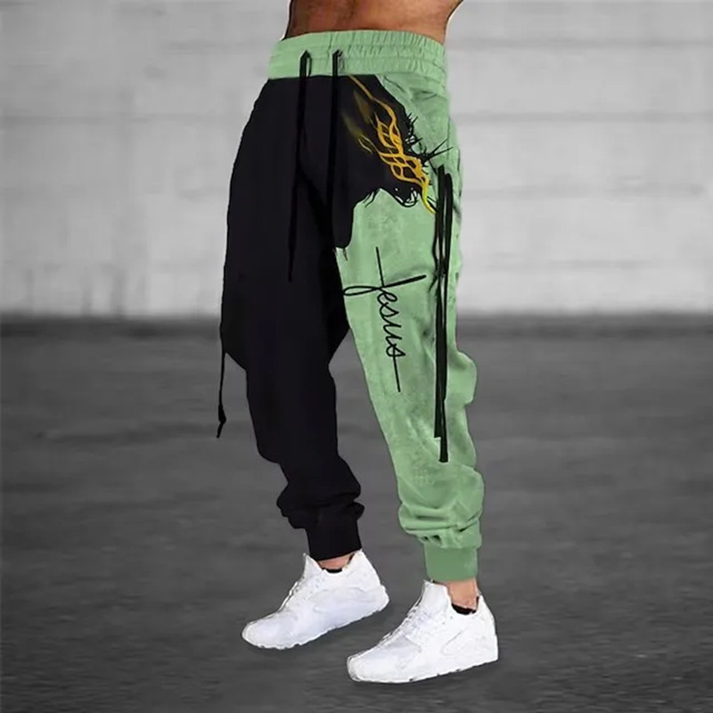 Nova perna larga moletom masculino impressão 3d y2k calças homem casual corredores de golfe longo ao ar livre hip hop masculino calças soltas ginásio agasalho