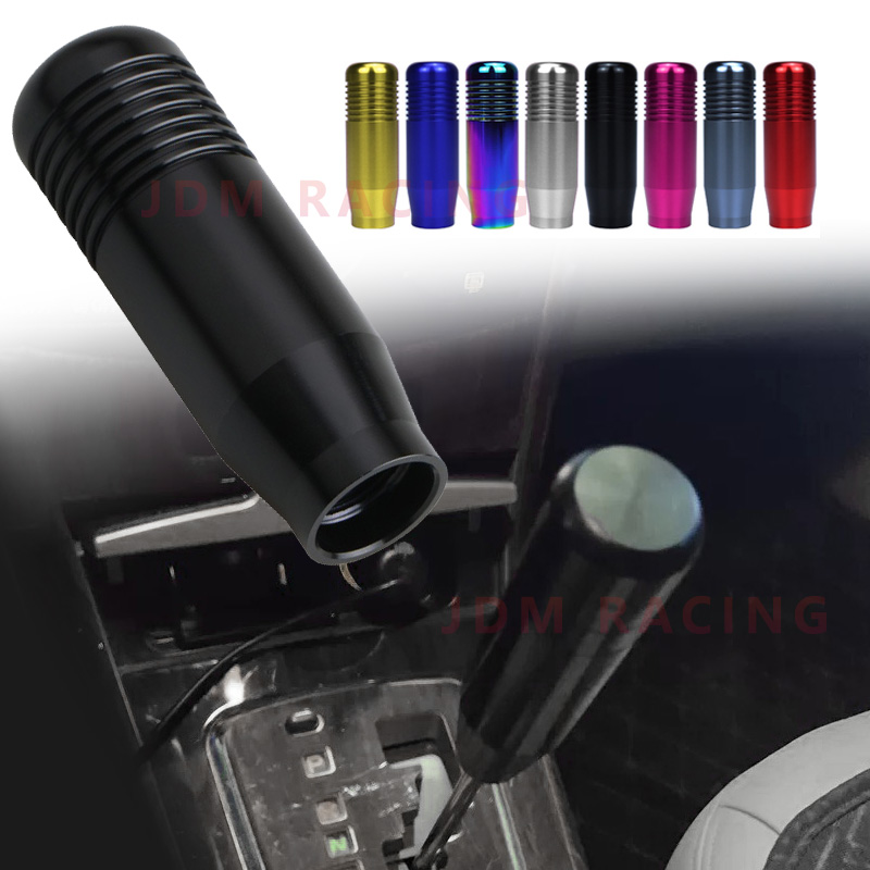 8,5 cm aluminium pookknop stick handmatige transmissie universele auto uitgebreide versnellingspook versnellingskop met 3 adapters
