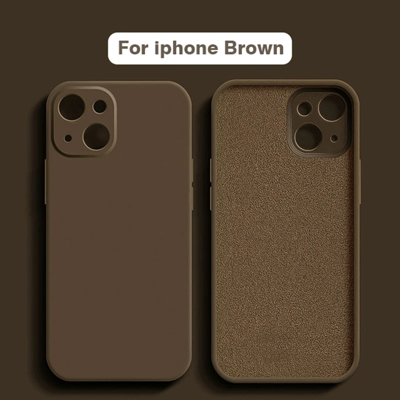 Luxus Original Flüssigsilikon Hülle für iPhone 15 14 12 13 11 Pro Max Mini X XR XS 7 8 Plus SE 2 stoßfeste Softcover