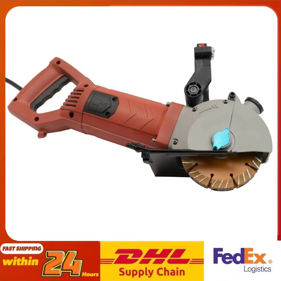 Pemotong Beton & Router Dinding 4800W - Pisau Berlian 6500RPM, Kedalaman Dapat Disesuaikan, Dipandu Laser, Bebas Debu dengan Pompa Air