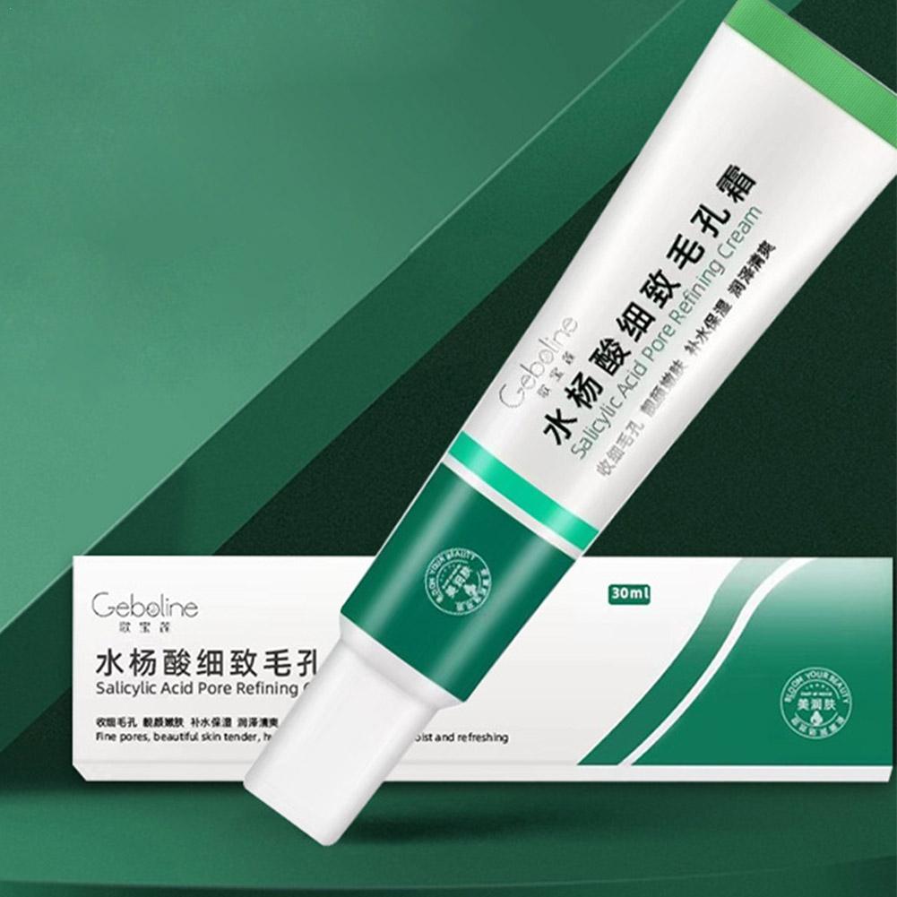Salicylic Acid Pore Shrinking Cream, Quick Remove Blackehead Tighten Face Smooth Skin Elimination Large Pores Korean Care Produc