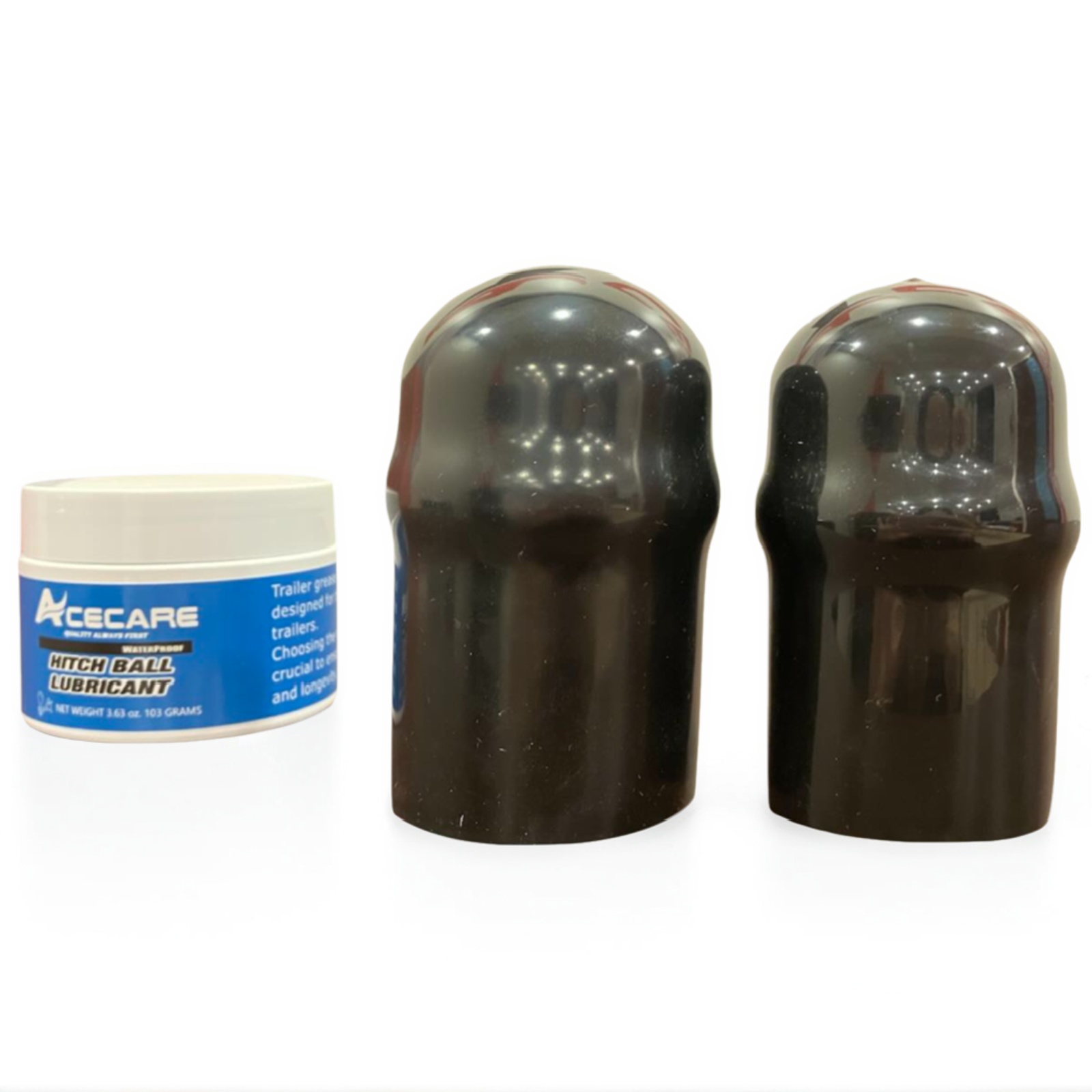 ACECARE 3.63oz Trailer Hitch Ball Lubricant with 2 PCS of Trailer Hitch Ball Cover Reduces Friction & Wear on Hitch Balls