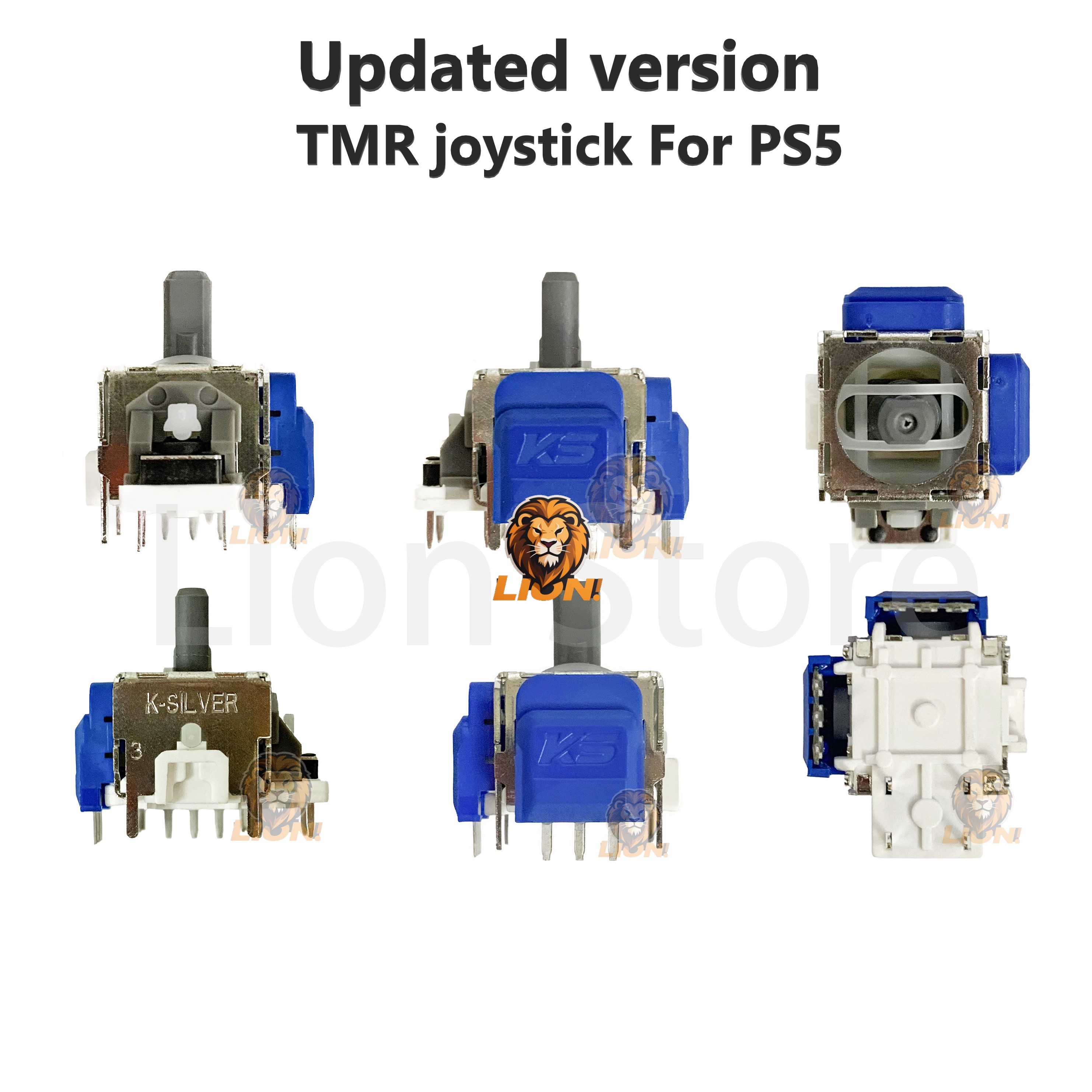 10-100 pcs/lot nouveau joystick électromagnétique amélioré KS TMR pour PS5/EDGE PS5 manette de jeu 3D analogique remplacement bâton de pouce