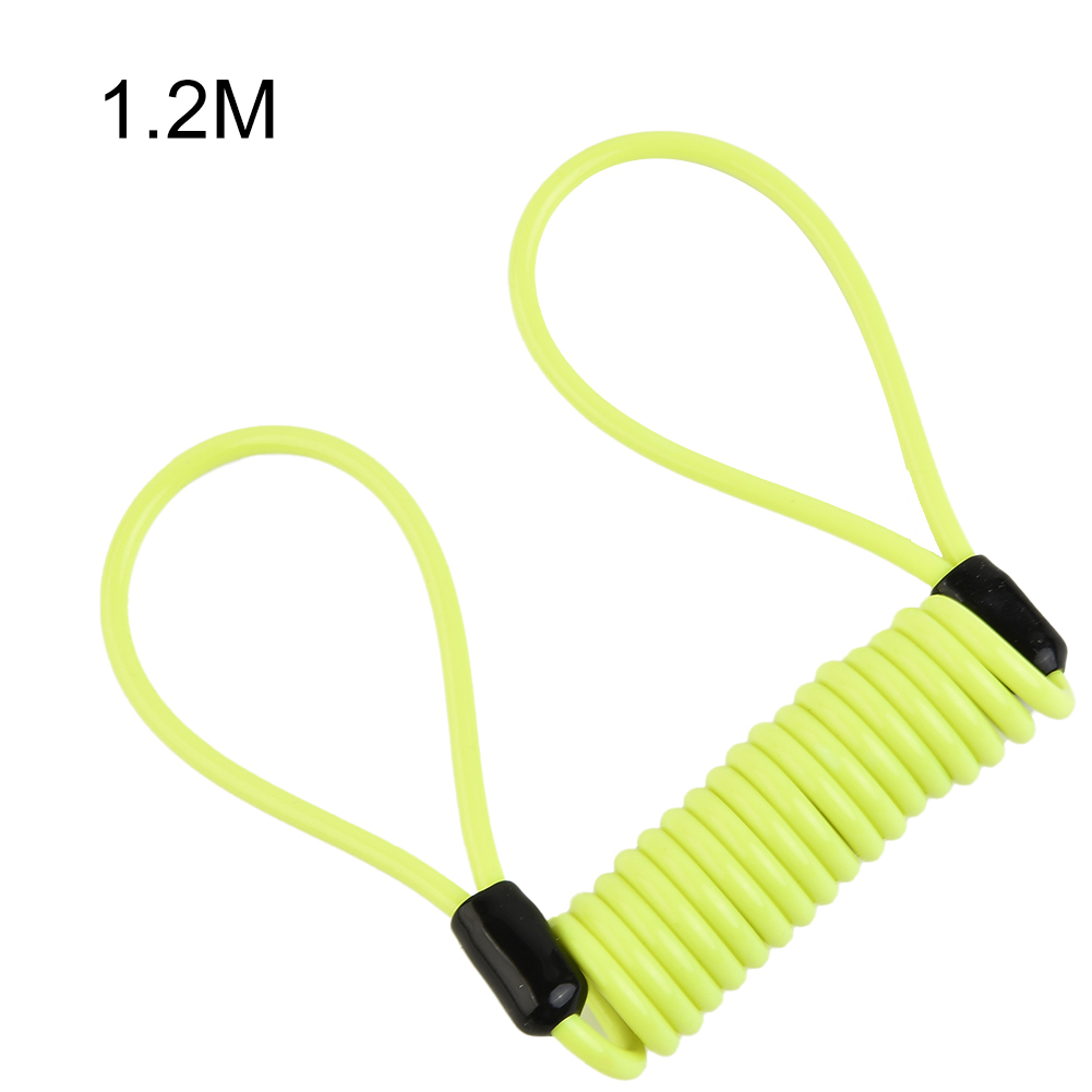 Bloqueo de disco con alarma de 120cm, seguridad antirrobo, rueda de motocicleta, freno de disco, alarma, recordatorio de bloqueo, Cable de resorte