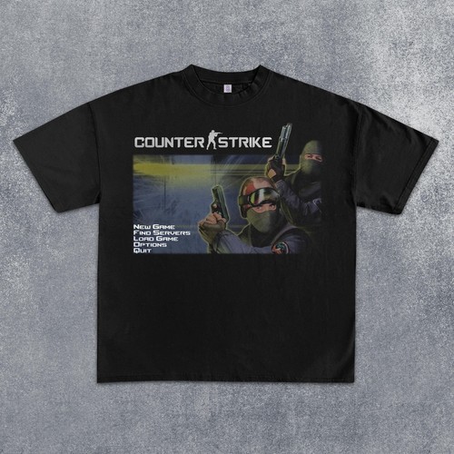CSGO Patroon Schietspel T-shirt Puur katoen All-season losvallend modieus T-shirt Unisex streetwear shirt grafische t-shirts
