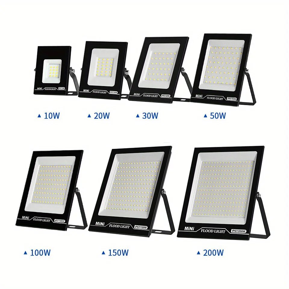 Foco de luz LED impermeable IP67, proyector de pared para jardín, 10W, 20W, 30W, 50W, 100W, 150W, CA 220V