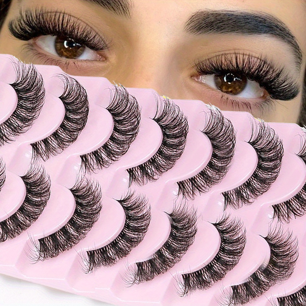 3 Boxen (30 Paare) falsche Wimpern 6d super flauschige wispy gefälschte Wimpern Katzenauge-Effekt dramatische Wimpern Wimpern verlängerung Make-up