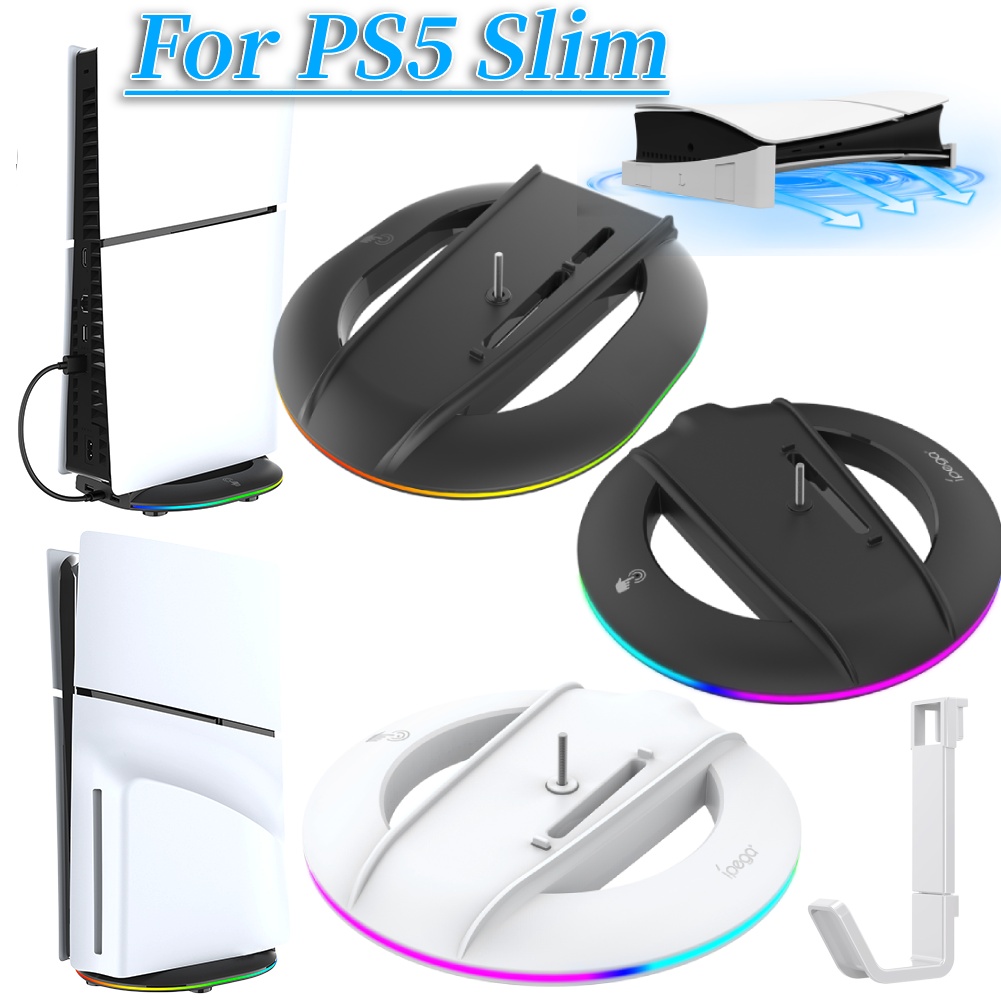 Вертикальная подставка для PS5 Slim, основание игровой консоли, противоскользящий держатель для Sony Playstation 5, тонкий диск/Digital Edition, игровые аксессуары