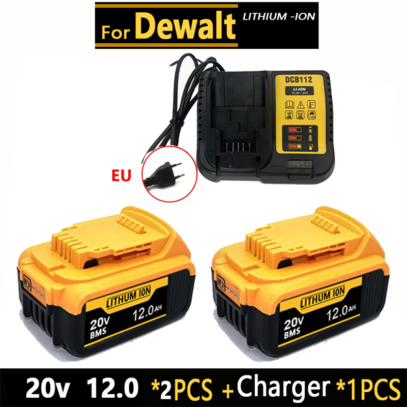 Оригинальный аккумулятор для инструментов Dewalt 20 В DCB200 DCB201 DCB206 18 В 20 В 6 Ач 8 Ач 12 Ач. Для аккумулятора для инструментов Dewalt 18 В 20 В