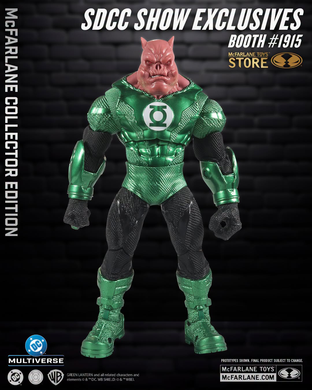 Mcfarlane Toys DC Multiverse Collector Edition Kilowog (Green Lantern) 7 inch actiefiguur Wv15 - # 64(Gold Label) Modelpop