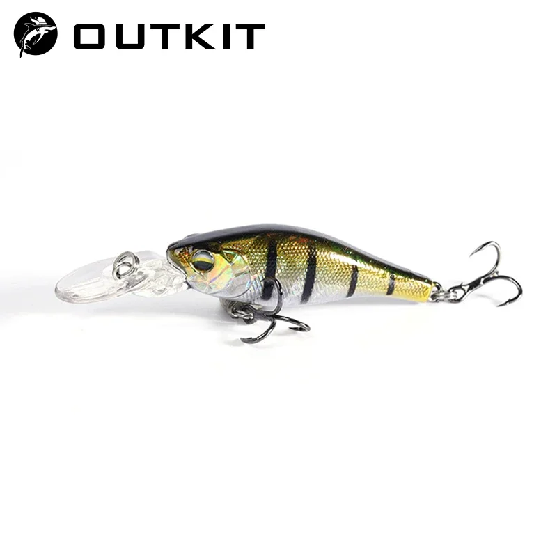 OUTKIT Neue 1Pcs Sinking Langsam Minnow Angeln Locken 5cm 3,9g Lebensechte Schaukel Kleine Fische Tieftauchen harte Köder Japan Winter Köder
