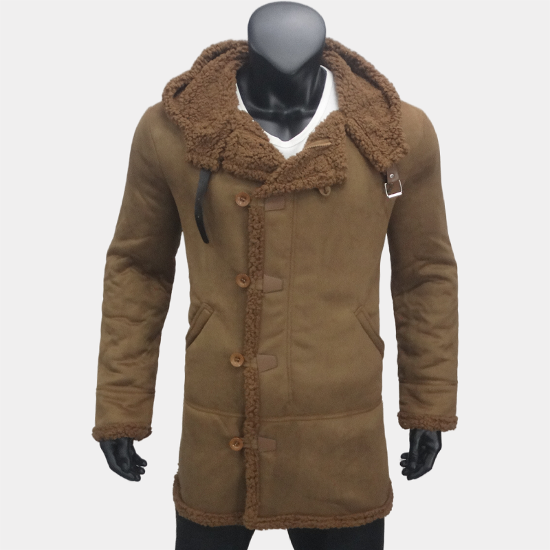 Kurtka Odzież męska Zimowy styl motocyklisty Kurtki z polaru Męska odzież wierzchnia Streetwear Sztuczne futro Rozmiar UE