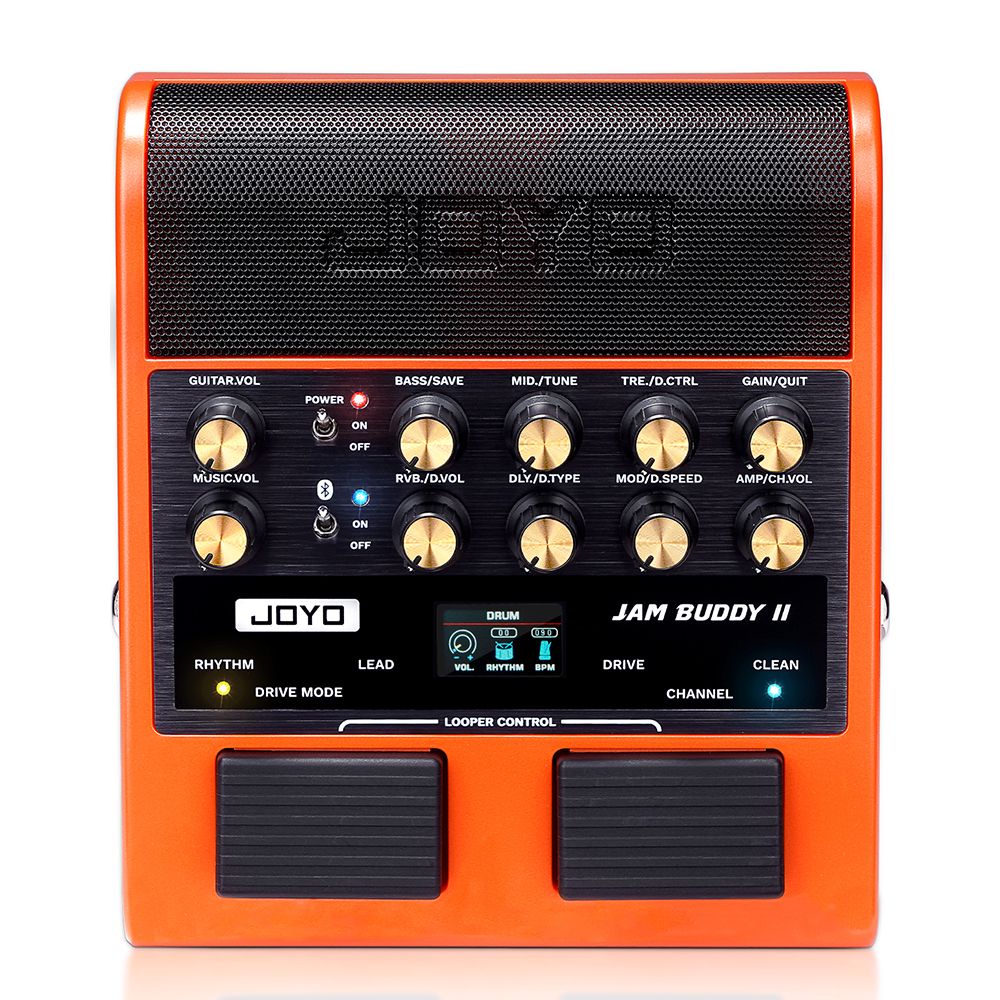 Портативный гитарный усилитель JOYO JAM BUDDY II 10 Вт, электрогитарный усилитель с драм-машиной, лупером, функцией записи OTG и воспроизведением через Bluetooth