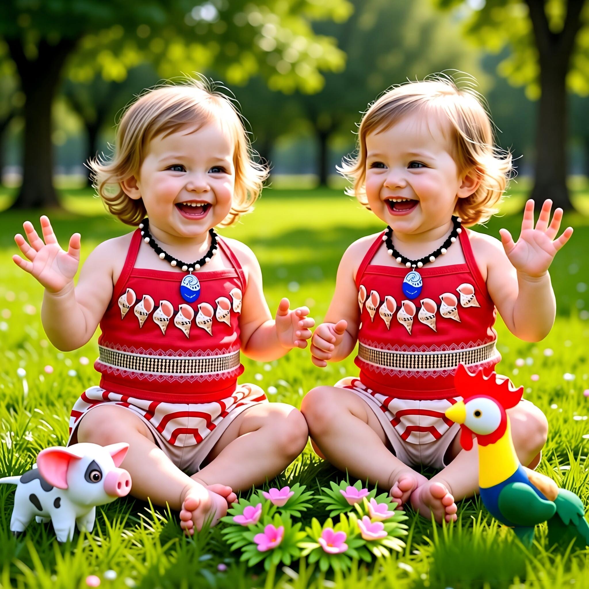 2026 Sommer Kinder Moana Ozean-Abenteuer Prinzessinnenkleid Zwillings-Mädchen Ärmelloses Outfit Halloween-Party Cosplay-Kostüm