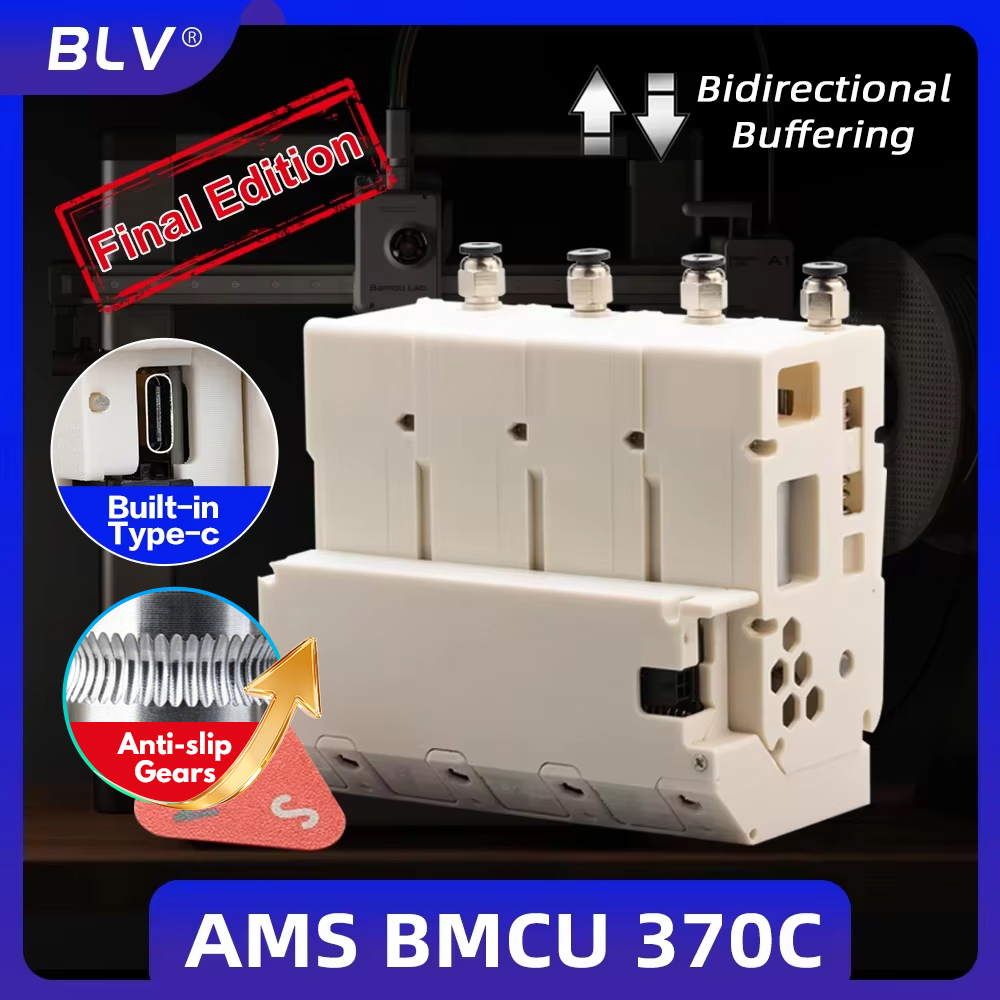 BLV BMCU 370C Soluciones AMS MMU de código abierto AMS lite 370 130 BMCU370 compatible con recarga automática Soporte agrícola Tipo-c