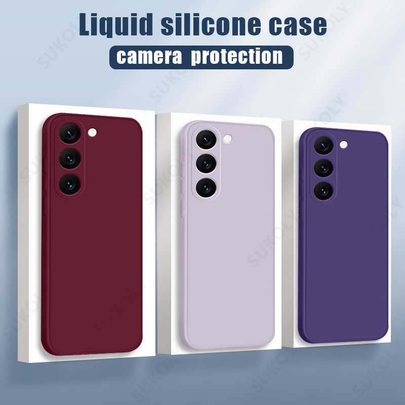 Für Samsung Galaxy S25 Edge S26 S25 S23 S24 Ultra S24 S25 FE A57 A17 A56 A55 A36 A16 5G Flüssiges Silikon Soft Case Handyhülle