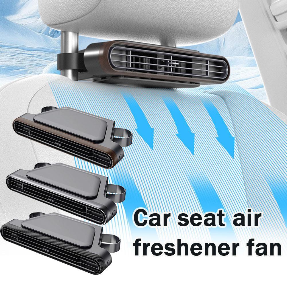 USB Auto Achterbankventilator Draagbare Hoofdsteun Koelventilator voor Baby's Kinderen 3-Snelheden Stille Achterbankventilator Mini Auto Nekventilator voor SUV Truck Busje
