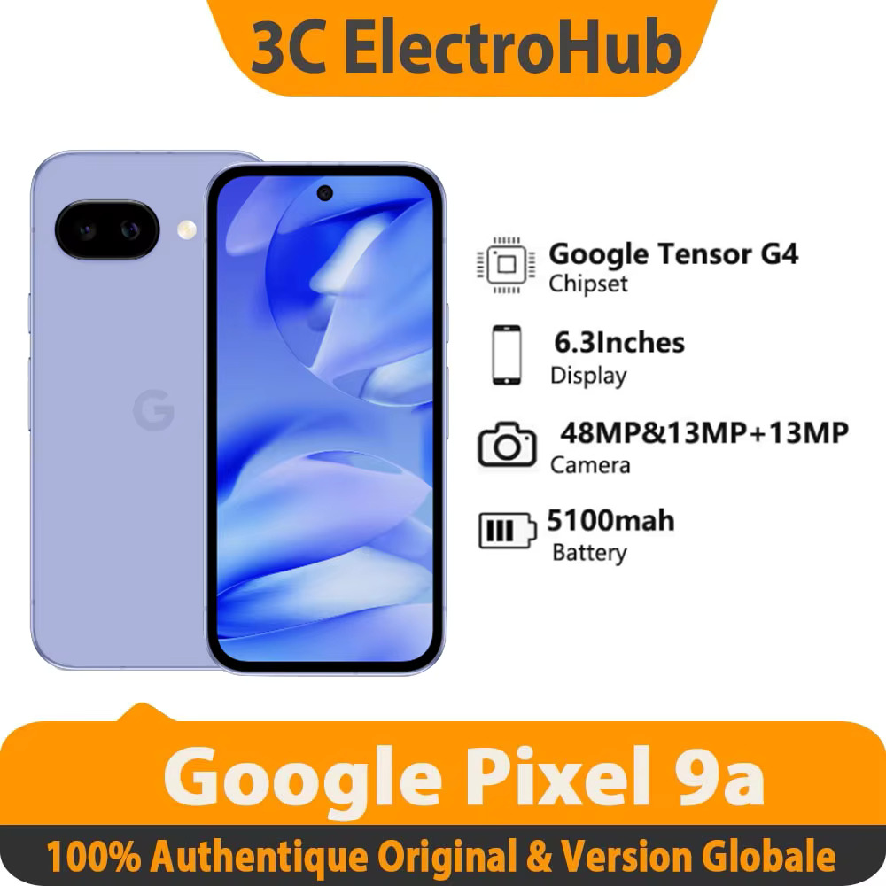 Nuevo Google pixel 9a, 6,3 pulgadas, 1080x2424, POLED, 120Hz 5100mah. Smartphone Google tsor G4 Titan m2, 8G RAM, 128/g