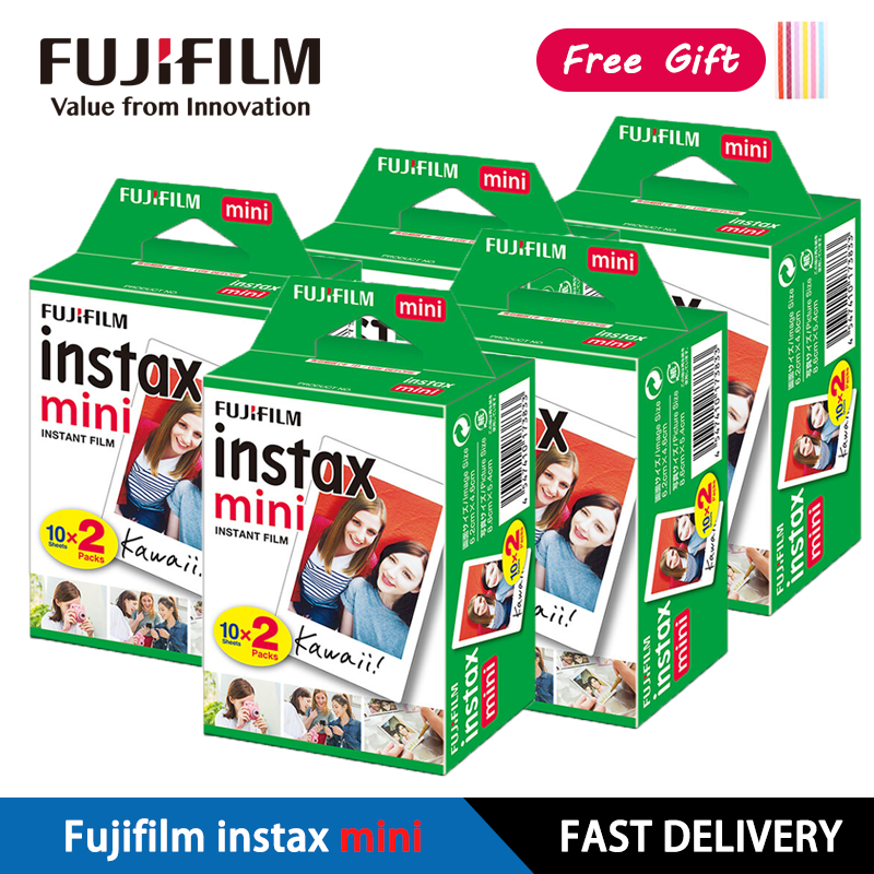 Origin Fujifilm Instax Mini Film Paper 10-100 Sheets for Fuji Instant Film Cameras Instax Mini 12 11 9 40 70 90 Link Liplay EVO
