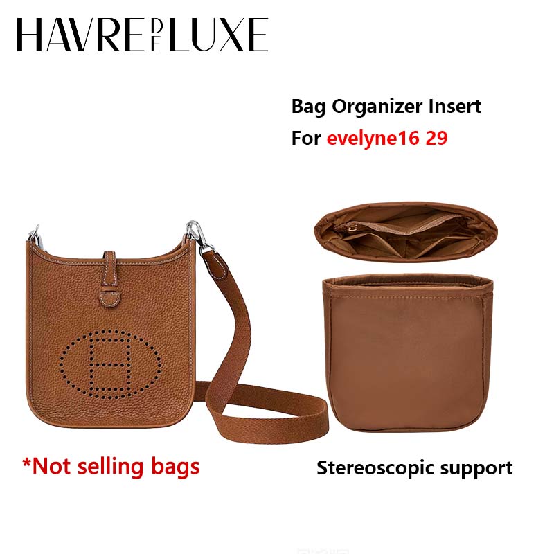 Bag organizer insert for evelyne16 29 lightweight nylon storage bag inner pocket bag accessories