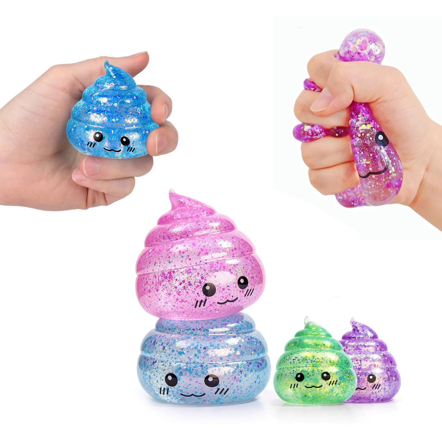 Nieuwigheid Squishy Poep Stressbal Squishies Speelgoed Maltose Grappige Stretch Squeeze Fidget Speelgoed voor Volwassenen Stressverlichting Prank Gift