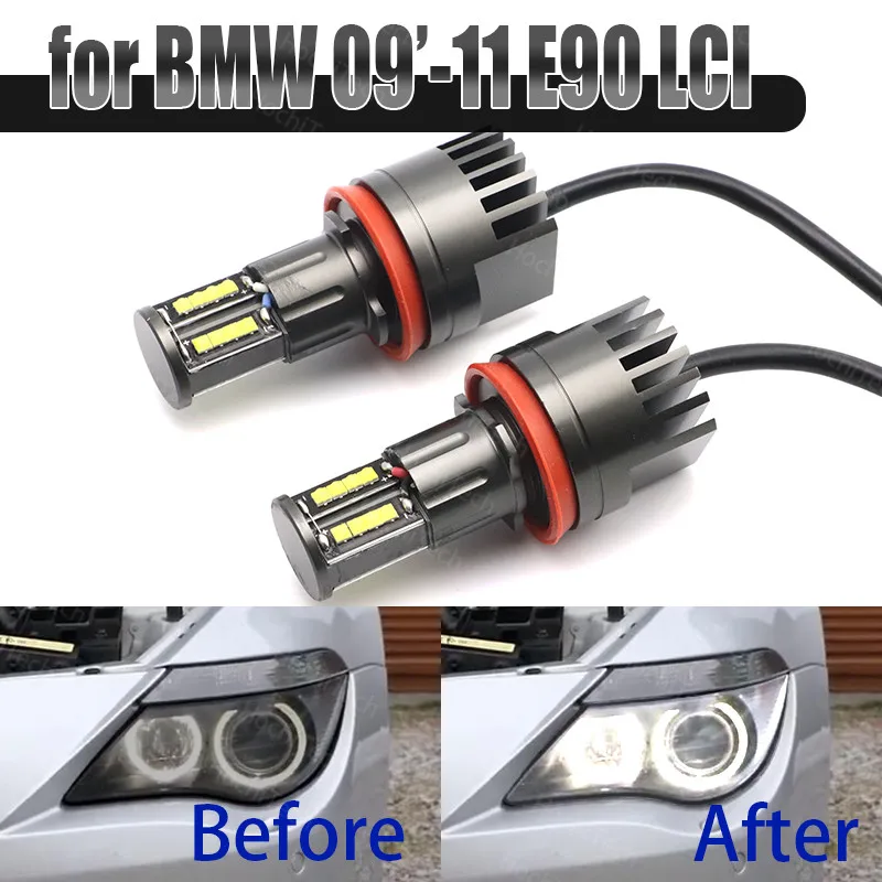 Яркий белый цвет, 160 Вт, Φ Eye, Φ H8, без ошибок для BMW 2009-2011, 3 серии E90 Sedan (LCI)