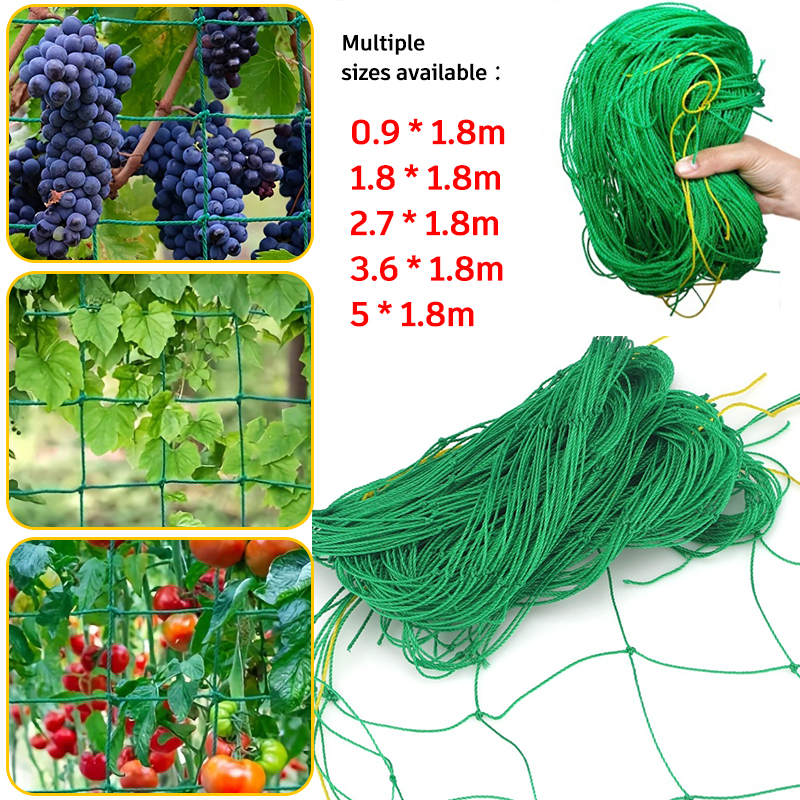 Hochwertiges Garten-Kletternetz, starkes Nylon-Pflanzenspalier für Kletterpflanzen, Luffa, Morning Glory, Blumen, Gurkenrebe