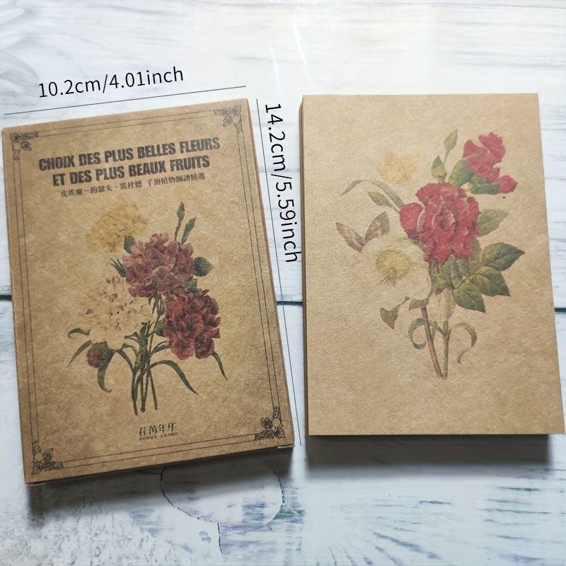 24 sztuki pocztówek Vintage Rose Carf - dodaj elegancji swoim pozdrowieniom!