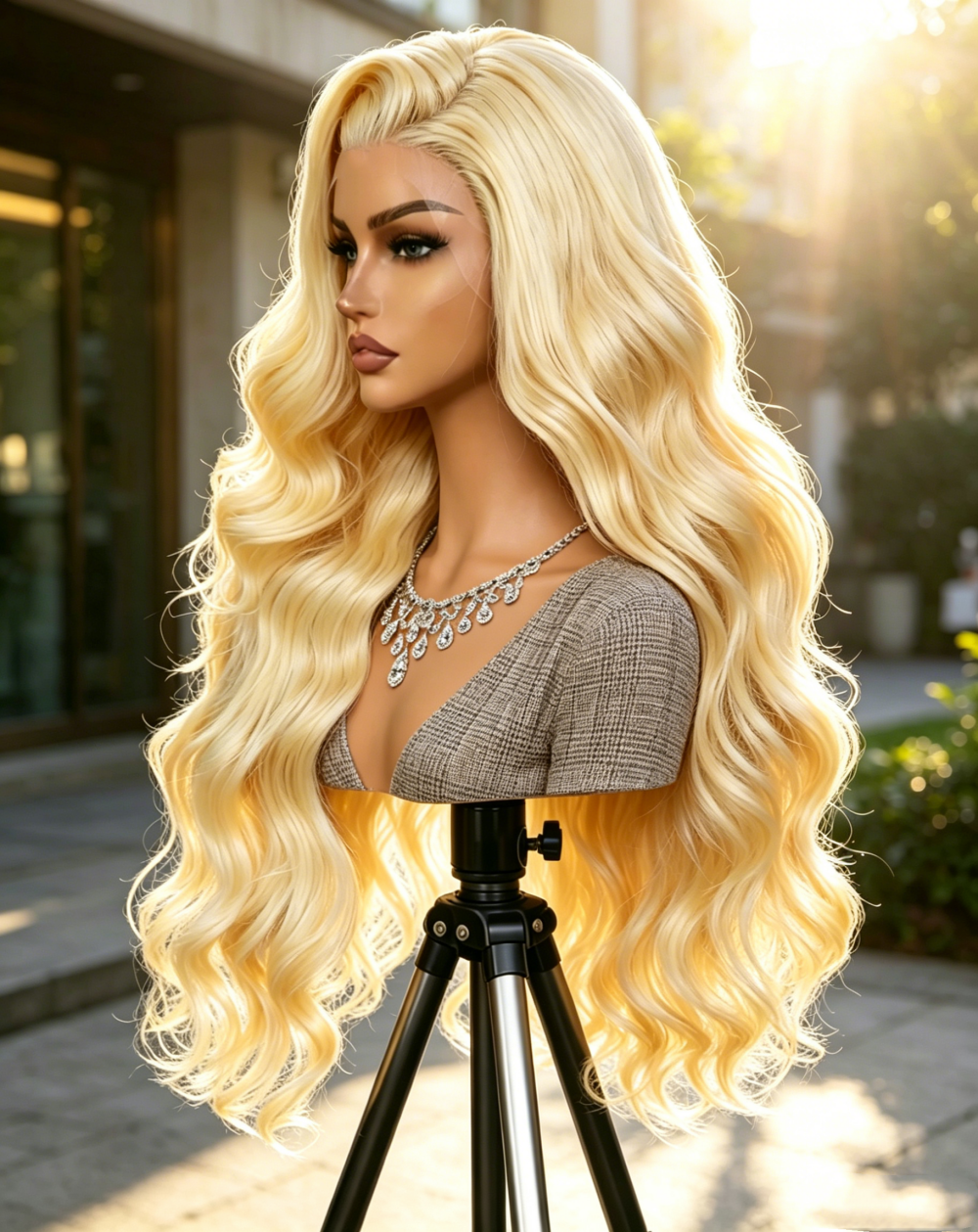 GOWIK 200% Density  30 40 Inch 613 13x6 Body Wave Lace Front Wigs Human Hair Pre Plucked 13x6 Blonde Wig Human Hair 613 HD Lace Frontal Wigs for Women