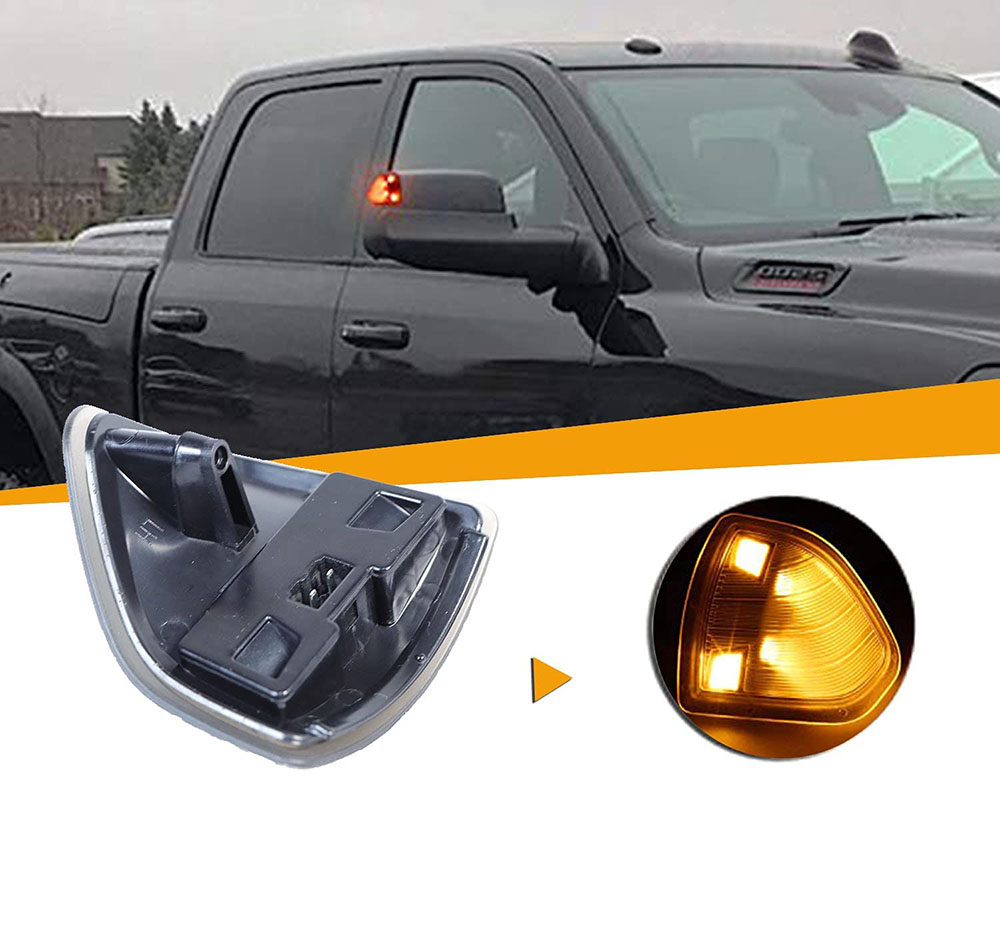 2 шт. для Dodge Ram 1500 2500 2010-2018 Ram 1500 Classic 2019 2020 2021 светодиодные передние боковые зеркала автомобиля, указатели поворота, лампы накаливания