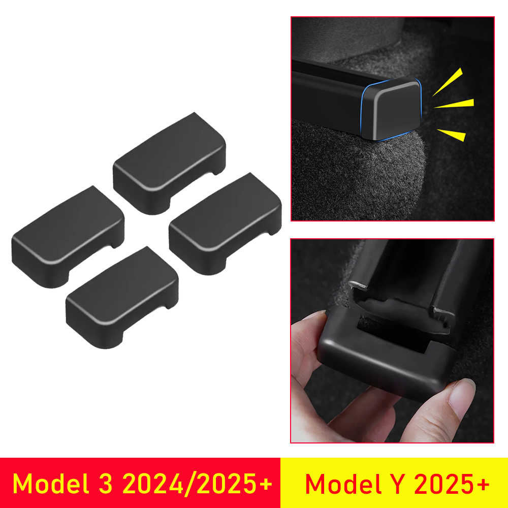 Anti-bumping Rear Seat Rails Cover for Tesla Model Y Juniper Model 3 2024 - 2027 Safety Children Kids Parts Trim Accessories