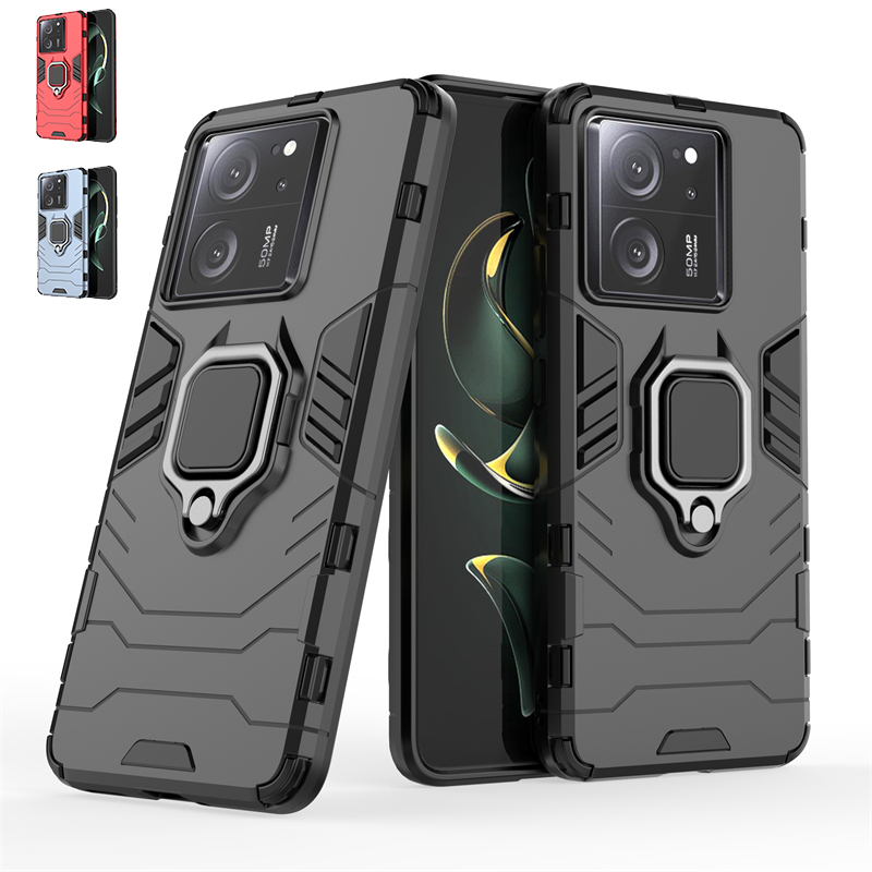 Per Xiaomi 13T Pro custodia Cover Xiaomi Mi 13T Pro antiurto telefono paraurti anello posteriore supporto magnetico in metallo Cover Mi 13T Pro Fundas